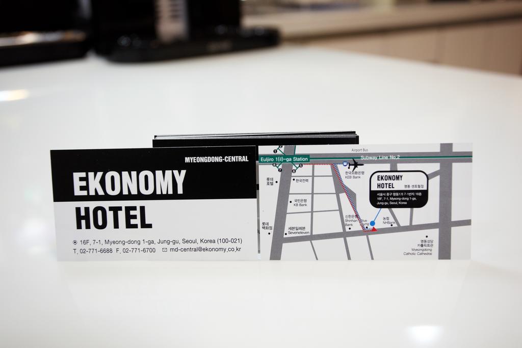 Ekonomy Hotel Myeongdong Central Seul Exterior foto